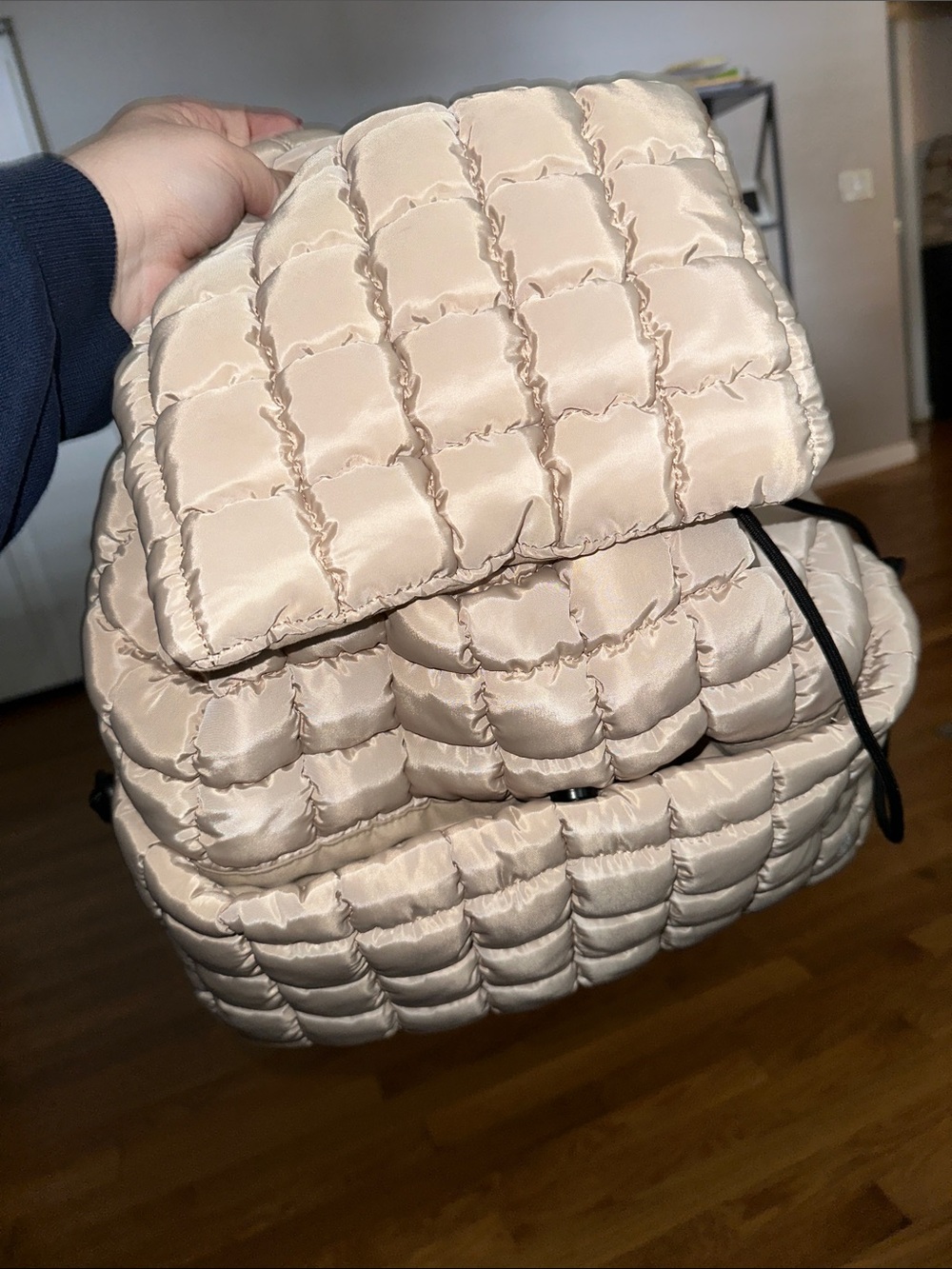 Free People Quilted Hiker Backpack - Cream